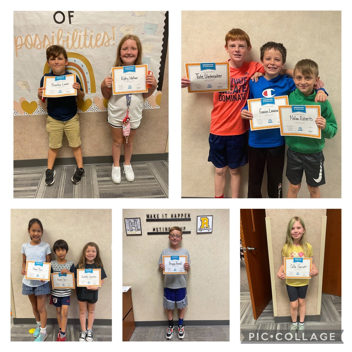 Today we recognized our top performers on the iReady Reading and Math Diagnostic with a certificate and candy! We are proud of their hard work and all our students hard work on their iReady Tests! Keep it up Hornets!  @CurriculumAssoc #stingersup #strive pic.twitter.com/LXD2Yz9ecH