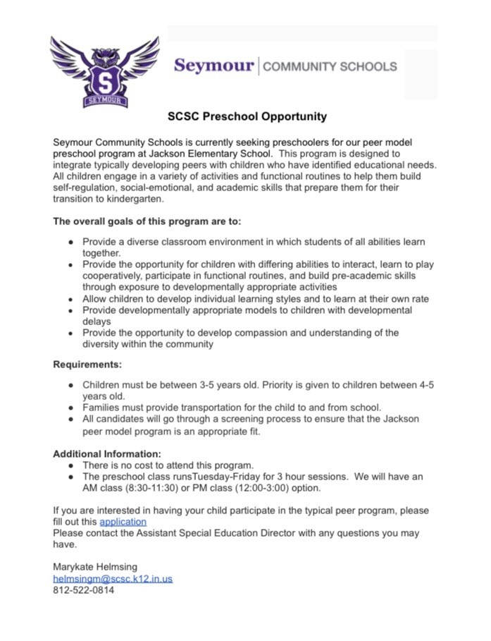 Attention Redding families with students of pre-school age. Please see information on an exciting new opportunity to be offered by SCSC. #Soar2X pic.twitter.com/J5MZW6ONq9